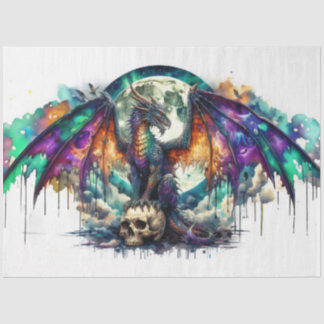 Watercolor Dragon Seidenpapier
