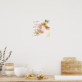 Watercolor dragonflies serenity prayer poster (Küche)