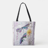 Watercolor Dragonfly Bag Tasche (Rückseite)
