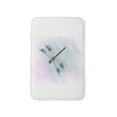 Watercolor Dragonfly Bath Mat Badematte (Vorderseite Vertikal)