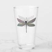 Watercolor Dragonfly Glass Glas (Vorderseite)