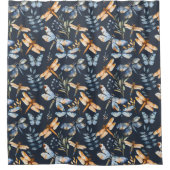 Watercolor Dragonfly Modernes Muster Duschvorhang (Vorderseite)