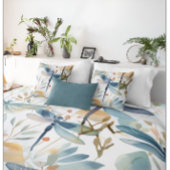 Watercolor Dragonfly Pattern Kissenbezug