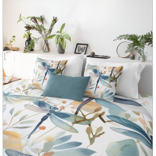 Watercolor Dragonfly Pattern Kissenbezug