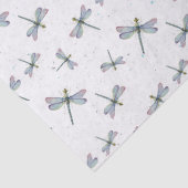 Watercolor Dragonfly Pattern Seidenpapier (Detail)