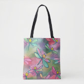 Watercolor Dragonfly Tasche (Vorderseite)