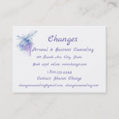 Watercolor Dragonfly wechselt Beratungsdienst Visitenkarte (Vorderseite)