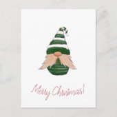 Watercolor drawing Christmas gnome  Postkarte (Vorderseite)