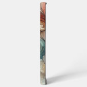 "Watercolor Dream: Artistic Feminine Silhou Samsung Galaxy Hülle (Linke Seite)