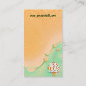 Watercolor Dream Business Card Visitenkarte (Rückseite)