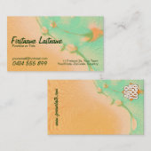 Watercolor Dream Business Card Visitenkarte (Vorne/Hinten)