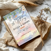 Watercolor Dream Wedding Einladung