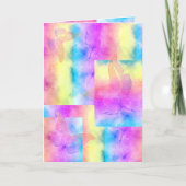 [Watercolor Dreams] Faded Pastellfarben Butterfly Karte (Vorderseite)