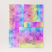 [Watercolor Dreams] Pastel Color Mosaic Butterfly Puzzle (Vertikal)