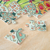 Watercolor-Dschungel Puzzle (Seite)