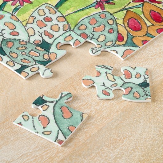 Watercolor-Dschungel Puzzle (Seite)