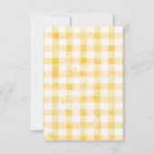 Watercolor Duck Yellow Birthday Party Dankeskarte (Rückseite)