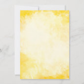 Watercolor Duckling Puddle Splash Gender Neutral Einladung (Rückseite)