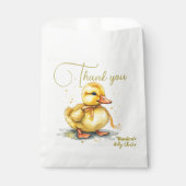 Watercolor Duckling Splash Gender Neutral Geschenktütchen (Vorderseite)