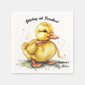 Watercolor Duckling Splash Gender Neutral  Serviette (Vorderseite)