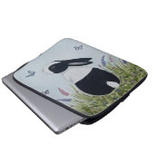 Watercolor Dutch Bunny Rabbit Laptopschutzhülle (Vorne Knopf)