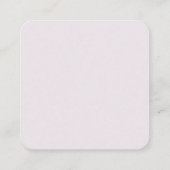 Watercolor Earring Card Quadratische Visitenkarte (Rückseite)