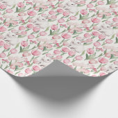Watercolor Easter Bunnies Geschenkpapier (Ecke)