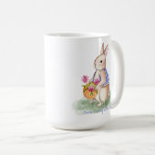 Watercolor Easter Bunny Kaffeetasse (VorderseiteRechts)