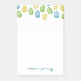 Watercolor Easter Egg Notes Post-it Klebezettel