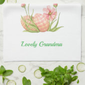 Watercolor Easter Egg Personalized Kitchen Towels Geschirrtuch (Gefaltet)