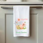 Watercolor Easter Egg Personalized Kitchen Towels Geschirrtuch