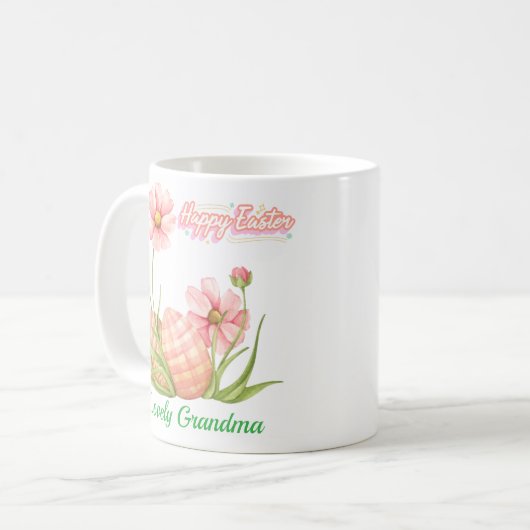 Watercolor Easter Egg Personalized Mug Kaffeetasse (Vorderseite Links)