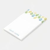 Watercolor Easter Egg Post-It Notes Klebezettel (angewinkelt)