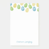 Watercolor Easter Egg Post-It Notes Klebezettel (Vorderseite)