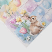 Watercolor Easter Eggs and Rabbits  Seidenpapier (Ausschnitt)