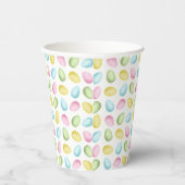 Watercolor Easter Eggs Pattern In Pastel Colors Pappbecher (Rechts)