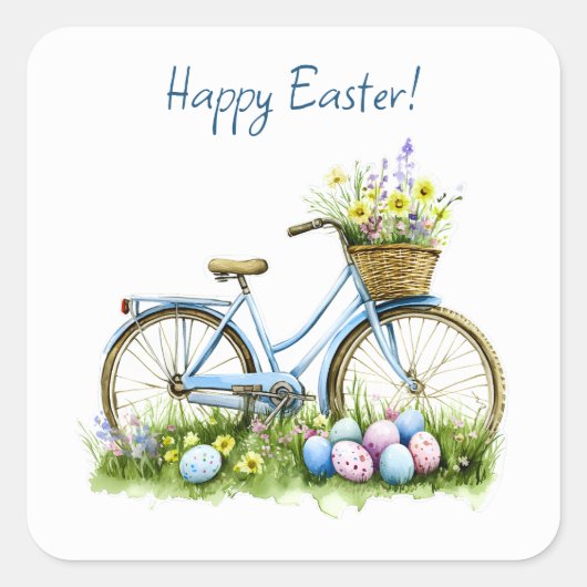 Watercolor Easter Sticker (Vorderseite)
