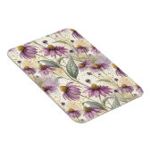 Watercolor Echinacea Purple & Gold Magnet (Rechte Seite)