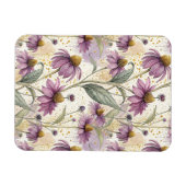 Watercolor Echinacea Purple & Gold Magnet (Horizontal)