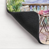 Watercolor Eifel Tower Paris Mousepad (Ecke)