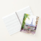 Watercolor Eifel Tower Paris Notizblock (Innenseite)