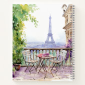 Watercolor Eifel Tower Paris Notizblock (Rückseite)