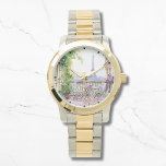 Watercolor Eiffel Tower Paris Armbanduhr<br><div class="desc">Das Watercolor Eiffel Tower Paris French Café Watches verfügt über eine französisch-französische Café-Sitzecke mit Paris und dem Eiffelturm im Hintergrund. Erstellt von Evco Studio www.zazzle.com/store/evcostudio</div>