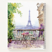 Watercolor Eiffel Tower Paris Notizblock (Rückseite)