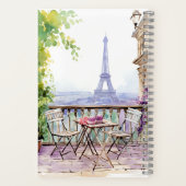 Watercolor Eiffel Tower Paris Notizblock (Rückseite)