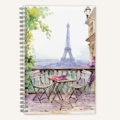 Watercolor Eiffel Tower Paris Notizblock (Vorderseite)