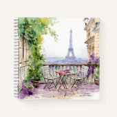 Watercolor Eiffel Tower Paris Notizblock (Vorderseite)