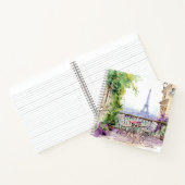Watercolor Eiffel Tower Paris Notizblock (Innenseite)