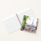 Watercolor Eiffel Tower Paris Notizblock (Innenseite)