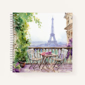 Watercolor Eiffel Tower Paris Notizblock (Vorderseite)